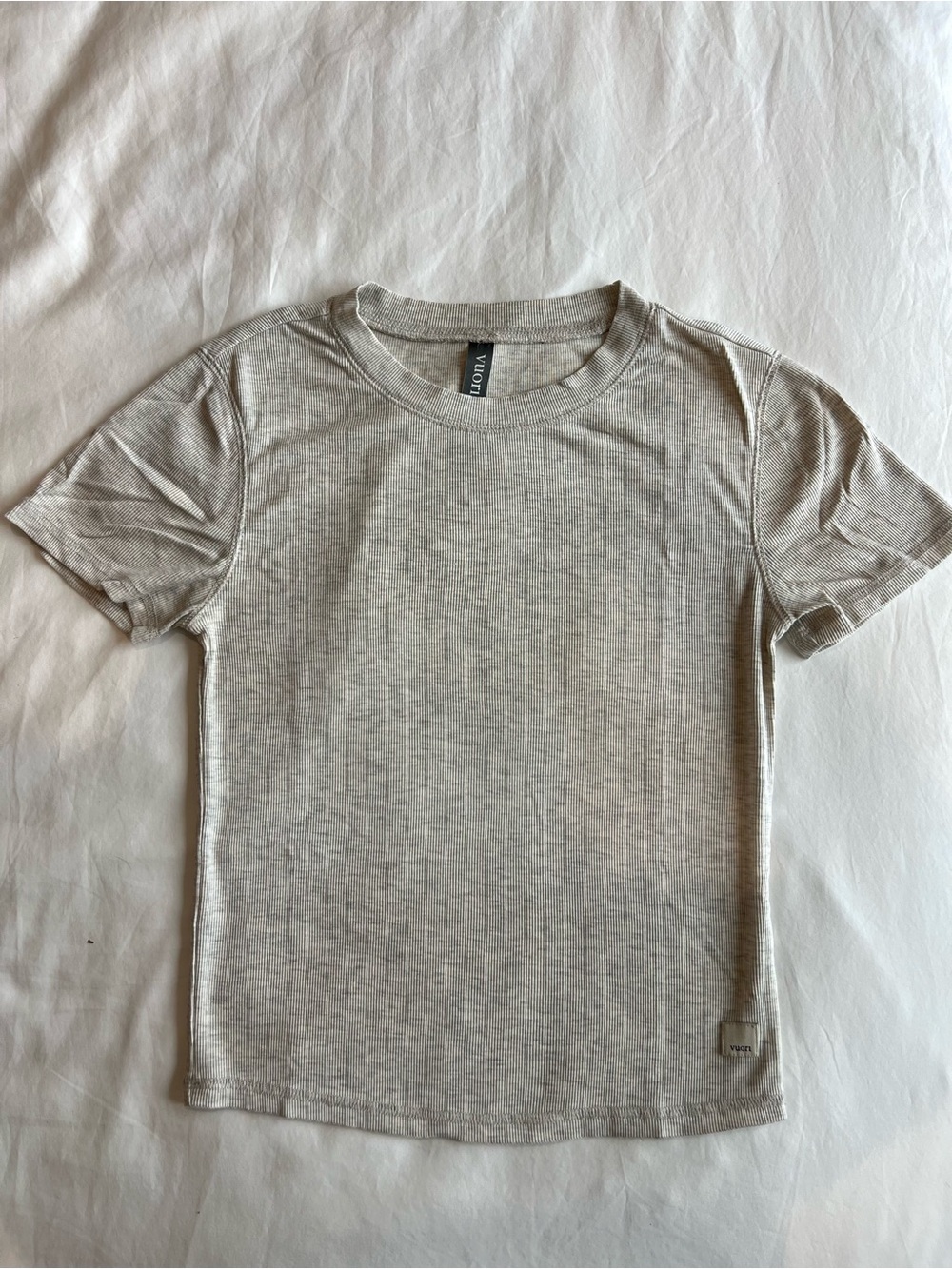 Vuori Pose Fitted Tee - Melange Grey